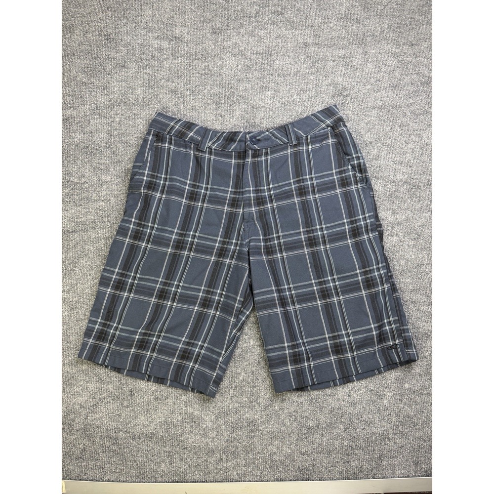 ONeill Shorts Mens 34 Plaid Flat Front Golf Casual Summer Pockets